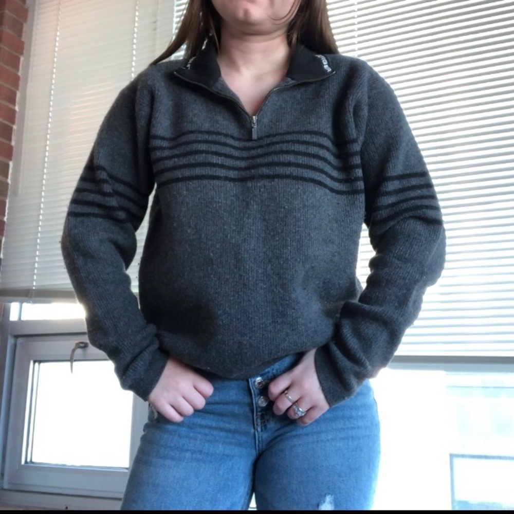 Tommy Hilfiger quarter zip wool sweater